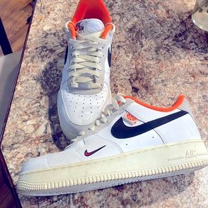 Air Force 1 '07 LV8 'Hoops Pack - White Total Orange' size 8 (M)